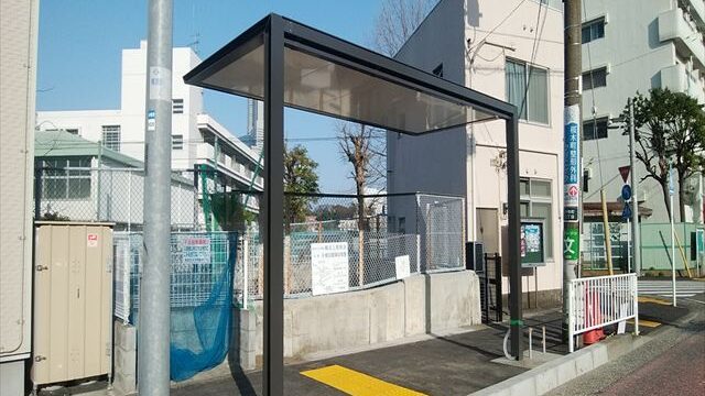 上原バス停留所上屋設置工事