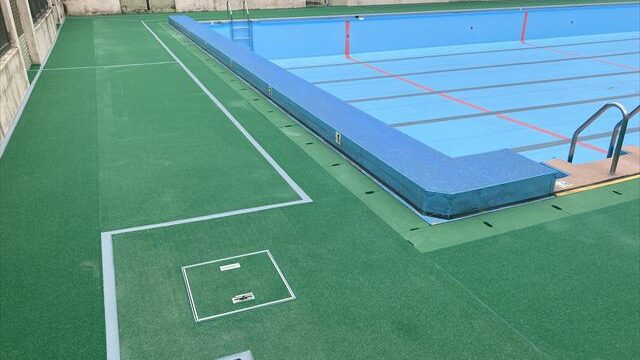 荏田南中学校水泳プール　・プールサイド改修その他工事